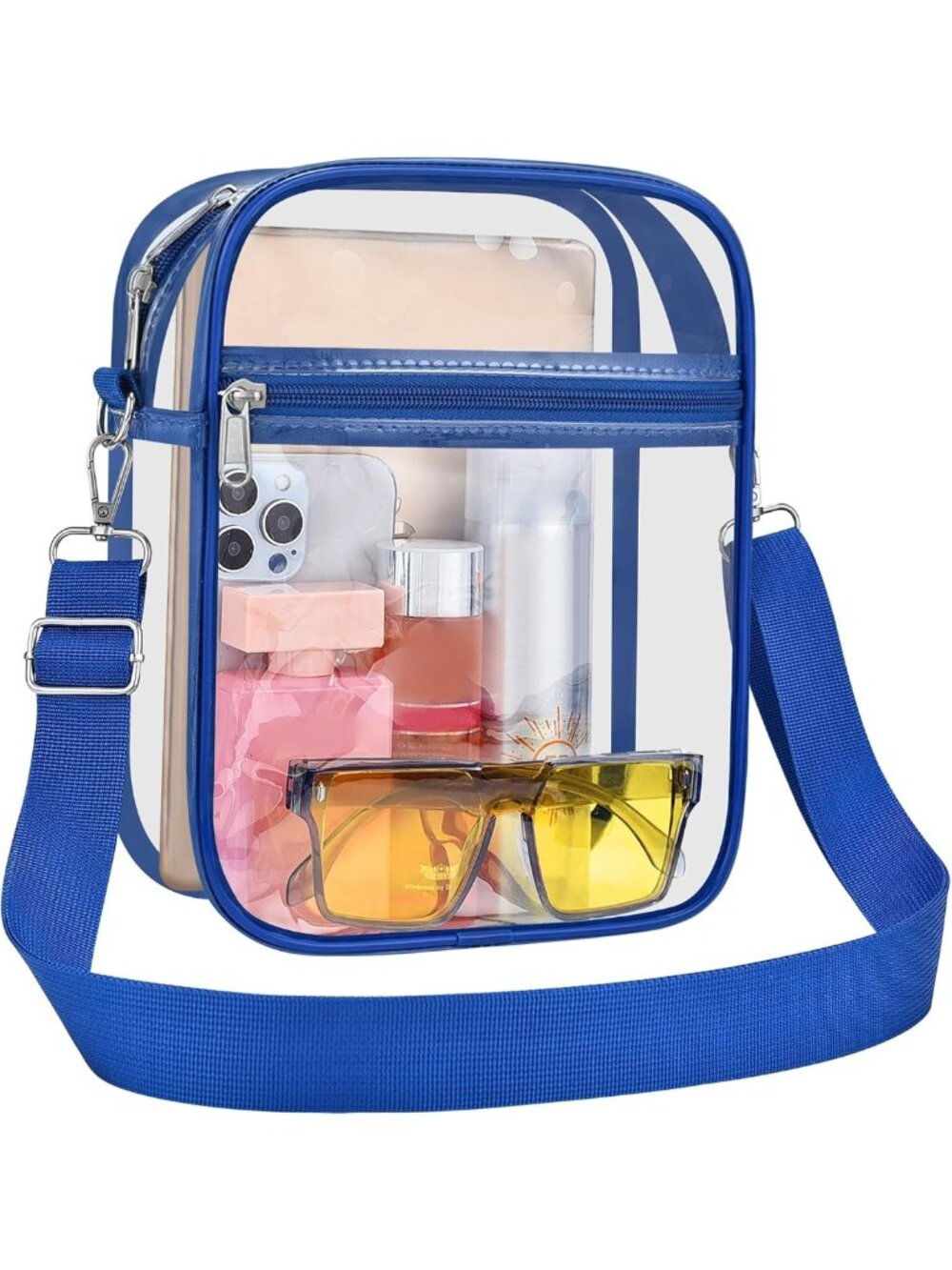 Clear Stadium Purse | Transparent Crossbody Bag for Events & Concerts
